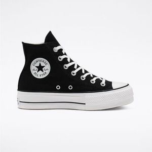 Converse Chuck Taylor Platform Hightop shoes in black